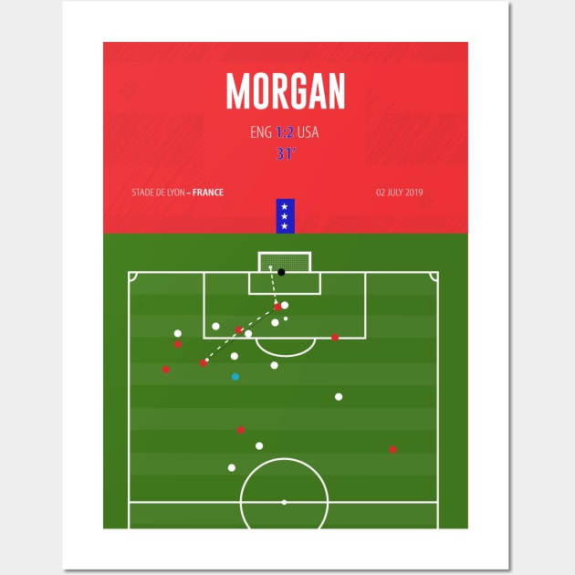 Morgan 31’ - USA tea-sipping goal Wall Art by guayguay